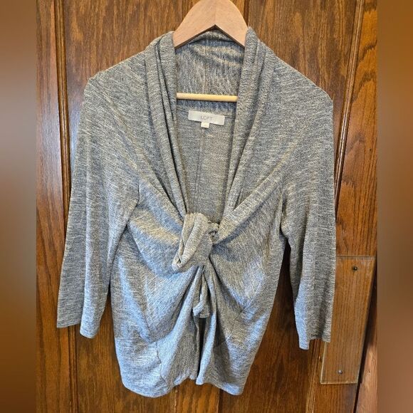 LOFT Open Cardigan Shawl Collar Small - Picture 5 of 8